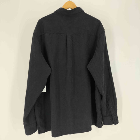 クラフトアンドバロー Croft&Barrow エンボス ポリ L/S シャツ オーバーサイズ メンズ import:XL