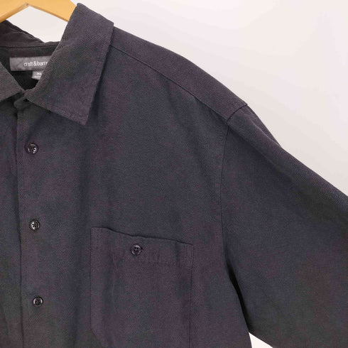 クラフトアンドバロー Croft&Barrow エンボス ポリ L/S シャツ オーバーサイズ メンズ import:XL