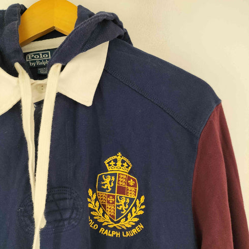 ポロバイラルフローレン Polo by RALPH LAUREN 刺繍 ナンバリング ポロパーカー メンズ JPN:L