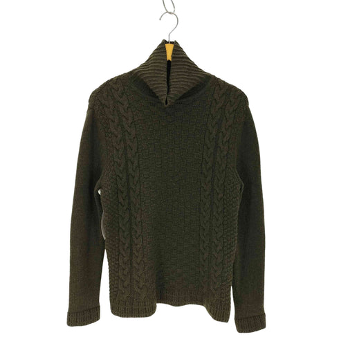 ゴーサンゴーイチプールオム 5351 POUR LES HOMMES ケーブル編み タートルネック ウールニット メンズ JPN:46