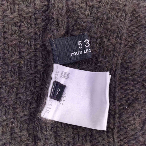 ゴーサンゴーイチプールオム 5351 POUR LES HOMMES ケーブル編み タートルネック ウールニット メンズ JPN:46