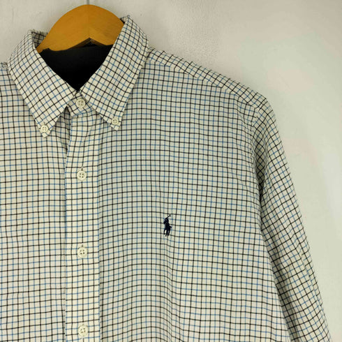 ラルフローレン RALPH LAUREN CLASSIC FIT スモールポニー刺繍 グラフチェック L/S BD シャツ メンズ JPN:L