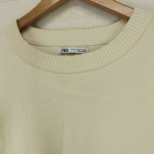 ザラ ZARA クルーネック レーヨンニット セーター メンズ XL