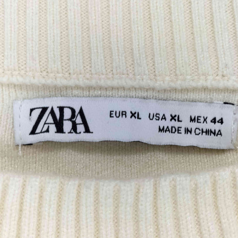 ザラ ZARA クルーネック レーヨンニット セーター メンズ XL