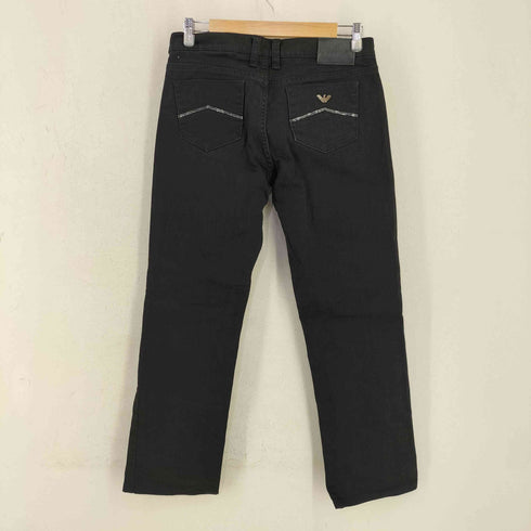 アルマーニジーンズ ARMANI JEANS メタルロゴ ジッパーフライ ストレートデニムパンツ メンズ 29