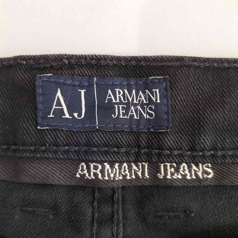 アルマーニジーンズ ARMANI JEANS メタルロゴ ジッパーフライ ストレートデニムパンツ メンズ 29