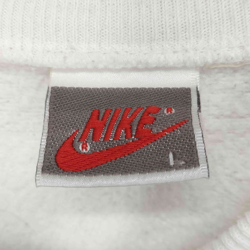 ナイキ NIKE 90s 銀タグ ワンポイント刺繍 クルーネックスウェット トレーナー メンズ L