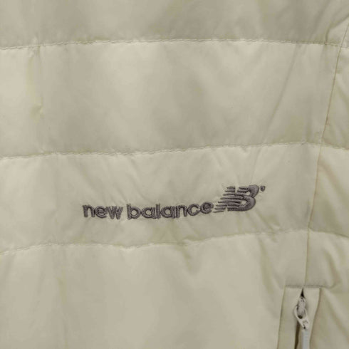 ニューバランス NEW BALANCE フロントロゴ刺繍 ナイロン ダウンジャケット レディース JPN:L