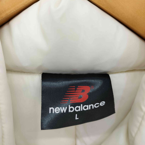 ニューバランス NEW BALANCE フロントロゴ刺繍 ナイロン ダウンジャケット レディース JPN:L