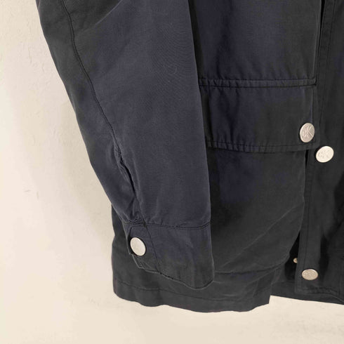 シーケーカルバンクライン ck Calvin Klein ダウンライナー付き マルチポケットジャケット ネックベルト メンズ import:L