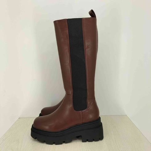 スライ SLY STITCH SIDE GOA KNEE BOOTS サイドゴア ニーブーツ レディース JPN:S