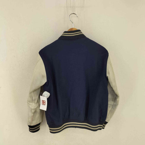 ジャンセン jantzen 90-00S 袖レザー メルトンウール ワッペン スタジャン メンズ import:M