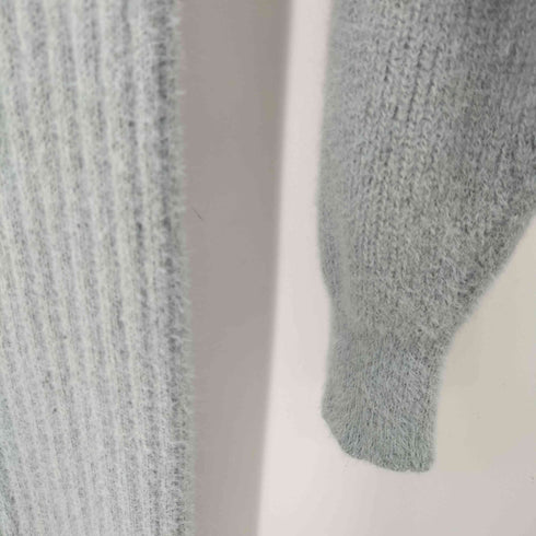 リエンダ rienda ビジュー釦カーデSET Knit OP シャギーニットワンピース レディース FREE