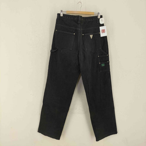 ゲスジーンズ GUESS JEANS 90s MADE IN USA 後染めブラック デニムペインターパンツ メンズ W34 L34