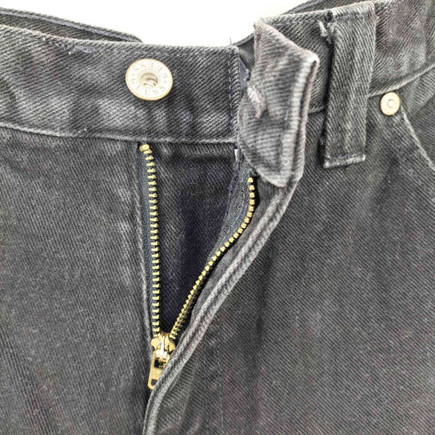 ゲスジーンズ GUESS JEANS 90s MADE IN USA 後染めブラック デニムペインターパンツ メンズ W34 L34