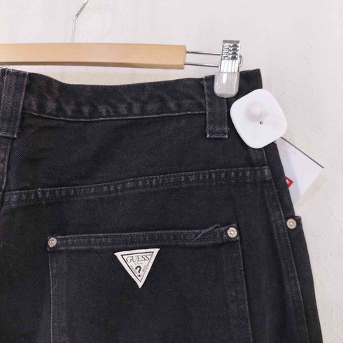 ゲスジーンズ GUESS JEANS 90s MADE IN USA 後染めブラック デニムペインターパンツ メンズ W34 L34