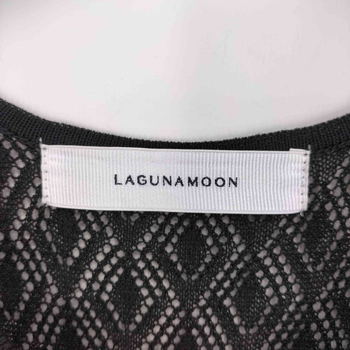 ラグナムーン LAGUNAMOON 24SS レース編み パイピング ニット ワンピース レディース JPN:S