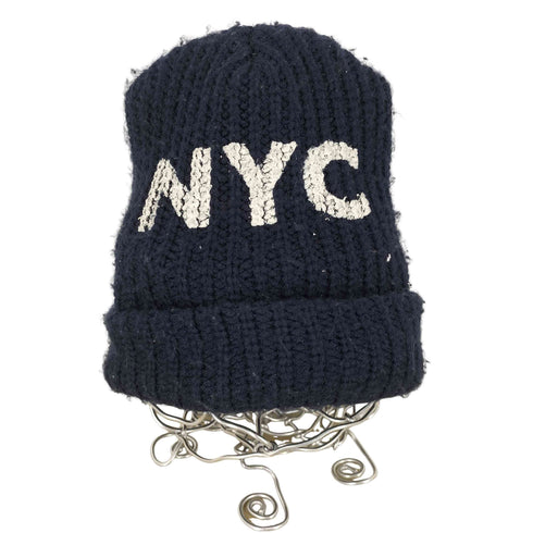 NEWYORK HAT CO USA製 NYCペイント アクリルニットキャップ ビーニー メンズ