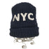 NEWYORK HAT CO USA製 NYCペイント アクリルニットキャップ ビーニー メンズ