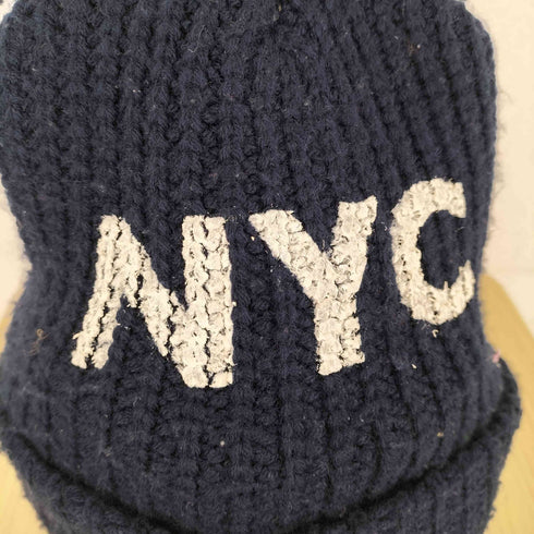 NEWYORK HAT CO USA製 NYCペイント アクリルニットキャップ ビーニー メンズ