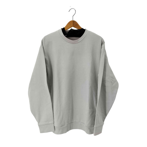 ユナイテッドアローズグリーンレーベルリラクシング UNITED ARROWS green label relaxing ハイツイスト ダンボール クルーネック 長袖 スウェット メンズ JPN:L