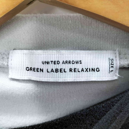ユナイテッドアローズグリーンレーベルリラクシング UNITED ARROWS green label relaxing ハイツイスト ダンボール クルーネック 長袖 スウェット メンズ JPN:L