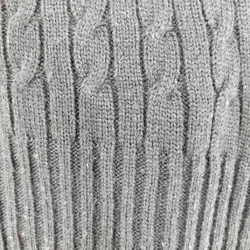ラルフローレン RALPH LAUREN スモールポニー刺繍 ウールアクリル ケーブルニットマフラー レディース 70x150cm