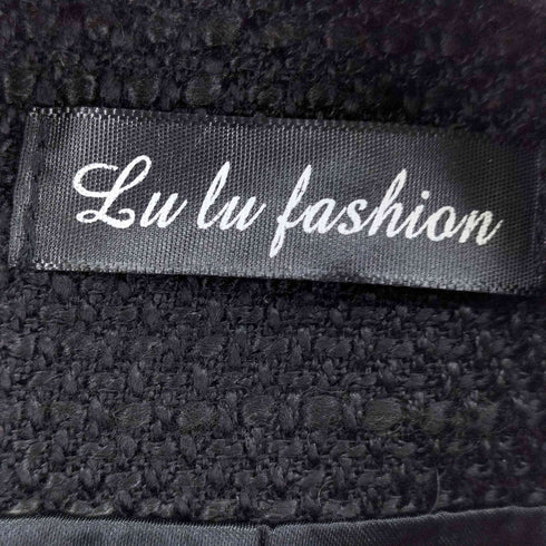 LU LU FASHION 真珠ボタンツイードジャケット レディース