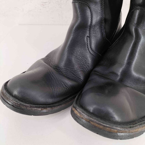 ヨウジヤマモトプールオム Yohji Yamamoto POUR HOMME MADE IN ITALY サイドゴアレザーブーツ メンズ JPN:41