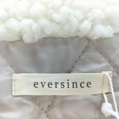 EVERSINCE 襟ボア コート レディース FREE