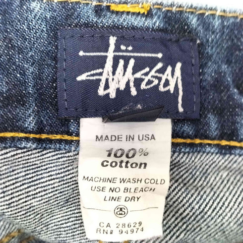ステューシー Stussy USA製 ボタンフライ デニムパンツ メンズ US:32-33