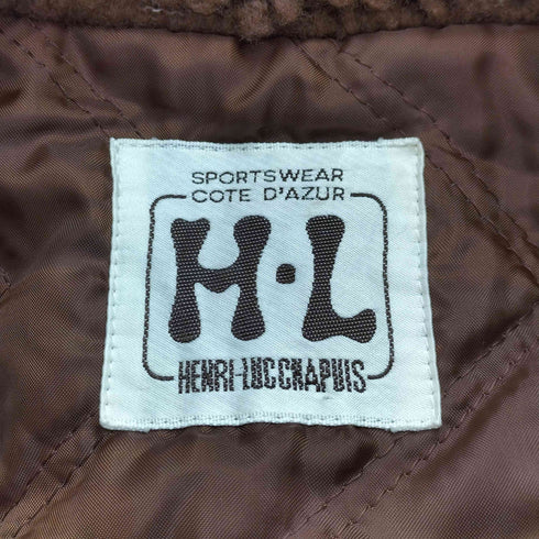 アンリリュシャピュイ Henri-Luc Chapuis ゴブラン織 裏地ボアハーフコート レディース