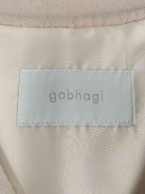 gobhagi シャギーノーカラーコート レディース