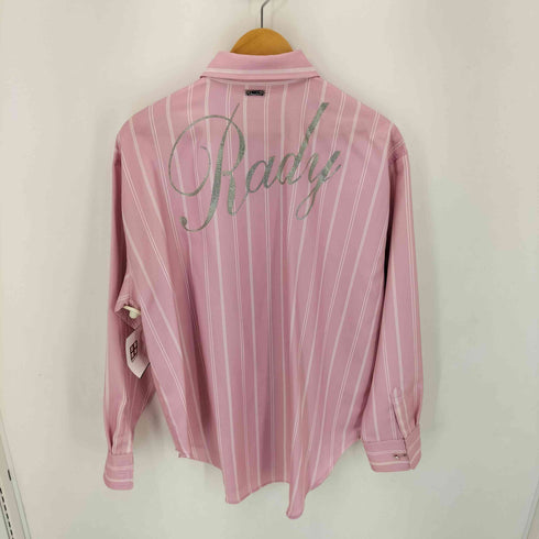 レディ Rady バックロゴストライプシャツ レディース FREE