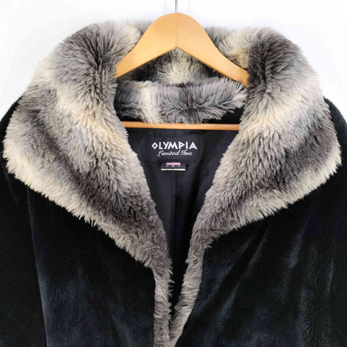 OLYMPIA USA製 フェイクファーコート レディース import:M