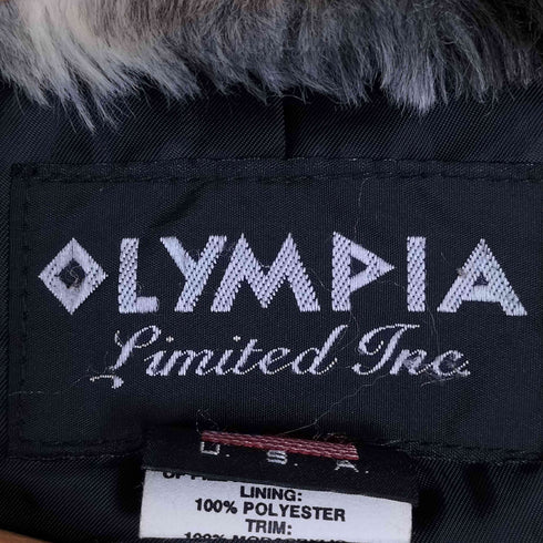 OLYMPIA USA製 フェイクファーコート レディース import:M