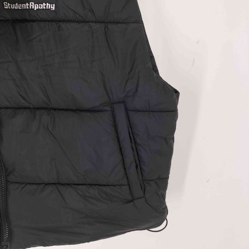Student Apathy Box Logo Fake Down Vest メンズ import:M