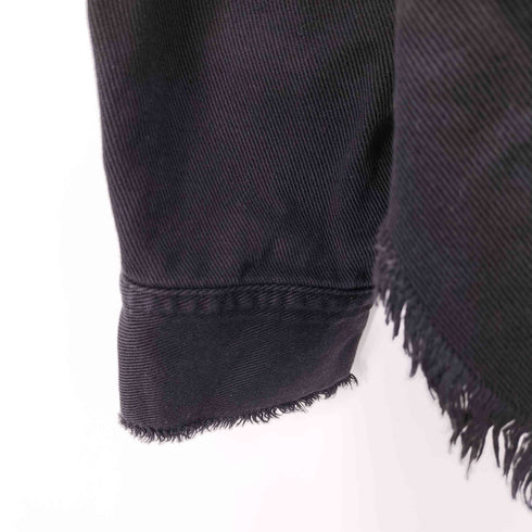 ザラ ZARA 比翼 スナップボタン デニムジャケット レディース import:M