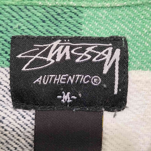ステューシー Stussy チェック柄 ロングスリーブ ヘビーネルシャツ メンズ import:M