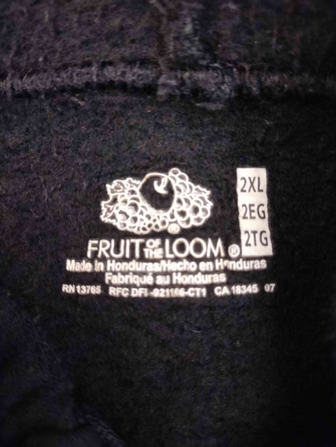 フルーツオブザルーム FRUIT OF THE LOOM 00s ホンジュラス製 無地 ブランク ジップパーカー メンズ 2XL