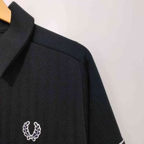 フレッドペリー FRED PERRY SPORTSWEAR ストライプ柄 ロゴ刺繍 ダブルジップ ジャージ メンズ import:M
