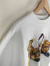 オニータ ONEITA 90S USA製 POWER-SWEATS クリスマスベアー 両面プリント スウェット メンズ import:M