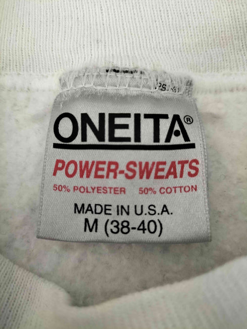 オニータ ONEITA 90S USA製 POWER-SWEATS クリスマスベアー 両面プリント スウェット メンズ import:M