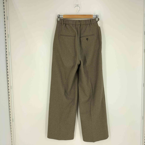 スローブイエナ SLOBE IENA PE SHARK 1タックストレートパンツ レディース 40