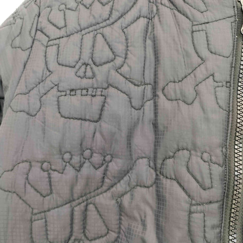 ステューシー Stussy OLD 00s THERMOLITE リバーシブル スカル MA-1ブルゾン レディース import:M