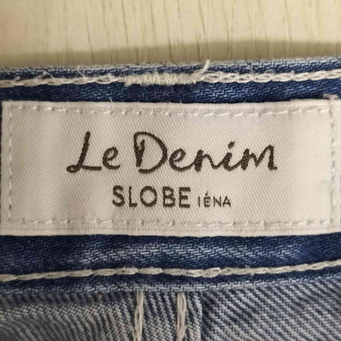 スローブイエナ SLOBE IENA LE DENIMワイドフレアタックファイブポケットパンツ レディース 40