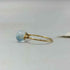 marina JEWELRY 14K Gold Filled スカイブルー 天然石 ストーン リング レディース 10号