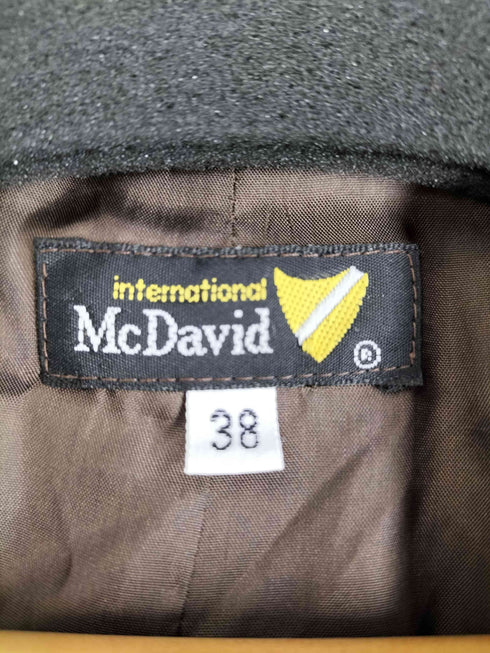 マクダビット MCDAVID イタリア製 シャギーウール ボタンレス ガウンコート レディース EUR:38