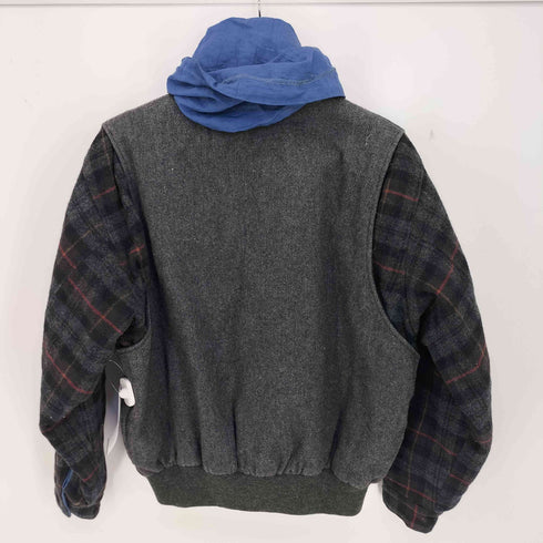ハートフォード hartford ナイロンフード ドッキング ウールブルゾン メンズ import:M