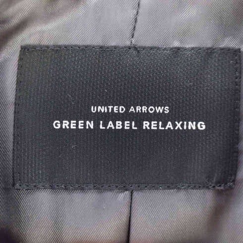 ユナイテッドアローズグリーンレーベルリラクシング UNITED ARROWS green label relaxing チェック柄チェスターコート レディース JPN:38